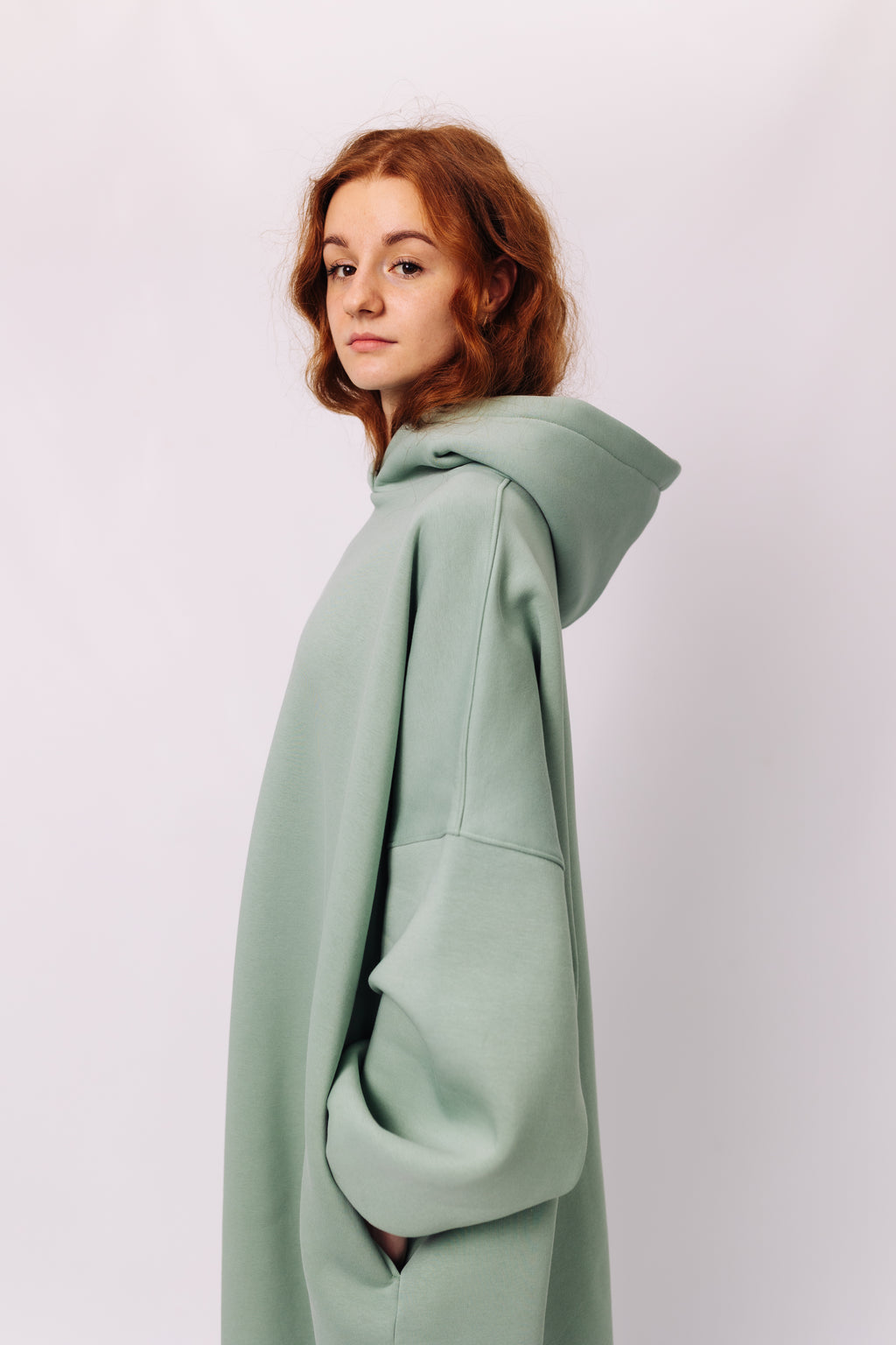Beige Cocoon Hoodie