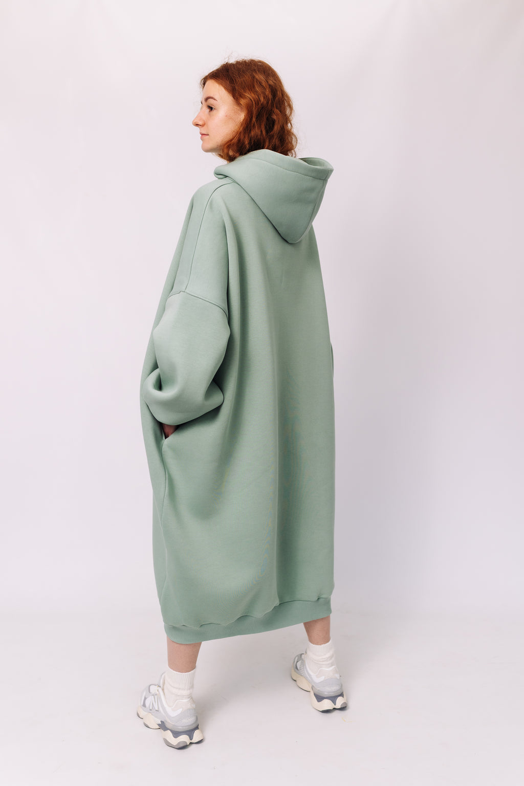 Beige Cocoon Hoodie