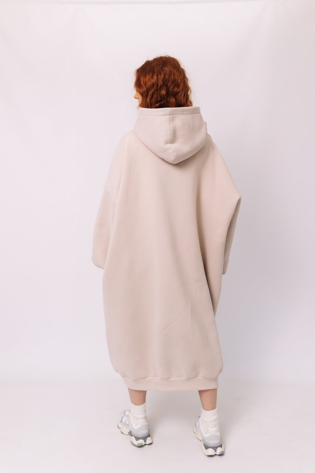 Beige Cocoon Hoodie