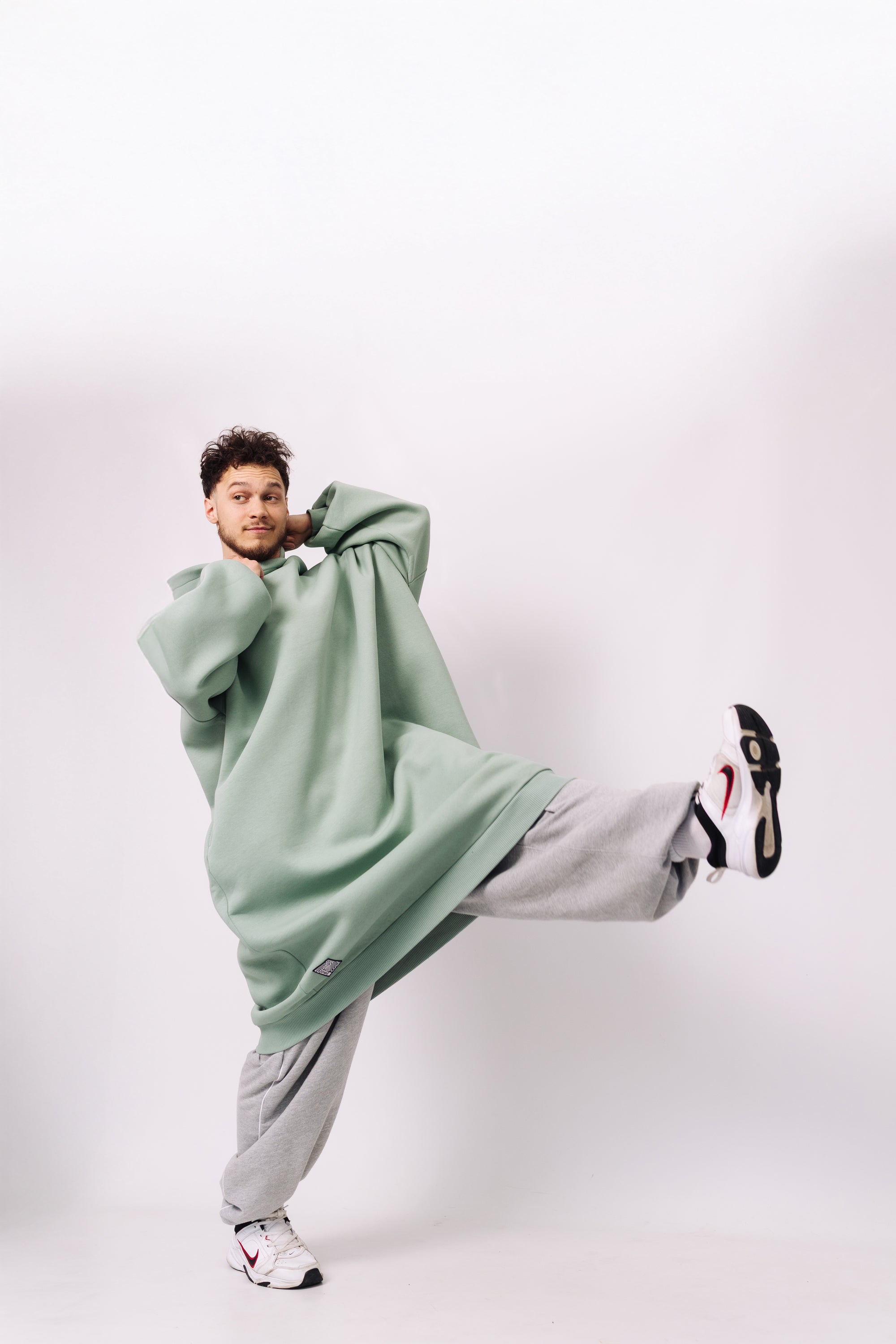 Turquoise Cocoon Hoodie